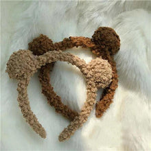 Load image into Gallery viewer, New Girls Cute Bear Ears Plush Simple Hairbands Kids Lovely Hair Ornament Headband Hair Hoops Children Fashion Gorgeous Hair Accessories For Women
