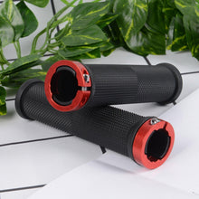 Load image into Gallery viewer, New Handlebar Cover Grips Rubber Soft Anti-Skid Cycling Bike Grips Mountain Road Bike Lock On Handle End Grips Handlebar Lockable Mountain Antiskid Shockproof Aluminum Alloy Locking Ring Comfy Soft TPR Rubber Handlebar

