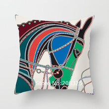 Load image into Gallery viewer, New Horse Cushion Cover Short Plus Luxury Horse Cotton Linen Decorative Pillowcase Cushion Decorative Pillows  Covers for Home Sofa Couch Car Bedrooms 45x45cm
