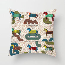 Load image into Gallery viewer, New Horse Cushion Cover Short Plus Luxury Horse Cotton Linen Decorative Pillowcase Cushion Decorative Pillows  Covers for Home Sofa Couch Car Bedrooms 45x45cm
