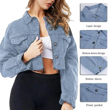 Load image into Gallery viewer, New Incredible Spring Women Sexy Ripped Denim Jackets Vintage Casual Short Jean Jacket Puff Sleeve Winter Female Coat Streetwear
