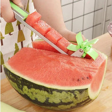 Load image into Gallery viewer, New Incredible Watermelon Cutter Multi Melon Knife Slicer Cutting Machine Stainless Steel Windmill Fruit Household Artifact Kitchen Tool
