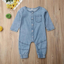 Load image into Gallery viewer, New Infant Kid Baby Girl Boy Clothes Soft Denim Romper Play suit Jumpsuit Outfits 0-24M

