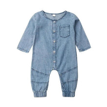 Load image into Gallery viewer, New Infant Kid Baby Girl Boy Clothes Soft Denim Romper Play suit Jumpsuit Outfits 0-24M
