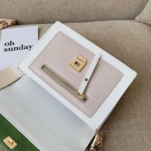 Load image into Gallery viewer, New Look Contrast Color Scrub Leather Crossbody Bags For Women And Girls Simple Chain Shoulder Bag , Purses And Handbags For Ladies
