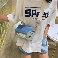 Load image into Gallery viewer, New Look Contrast Color Scrub Leather Crossbody Bags For Women And Girls Simple Chain Shoulder Bag , Purses And Handbags For Ladies
