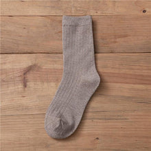 Load image into Gallery viewer, New Loose Solid Colors High School Girls Cute Socks Needles Knitting Cotton Scrunch Socks For Women
