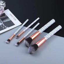 Load image into Gallery viewer, New Luxurious 12/8/5pcs Eye Lip Makeup Brushes Set Eyebrow Comb Eyelash Sponge Eyeshadow Silicone Face Mask Edge Control Brush Cosmetics
