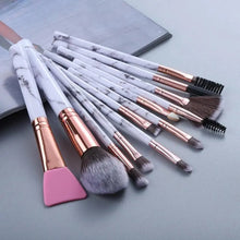 Load image into Gallery viewer, New Luxurious 12/8/5pcs Eye Lip Makeup Brushes Set Eyebrow Comb Eyelash Sponge Eyeshadow Silicone Face Mask Edge Control Brush Cosmetics
