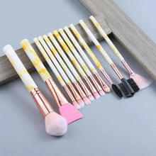 Load image into Gallery viewer, New Luxurious 12/8/5pcs Eye Lip Makeup Brushes Set Eyebrow Comb Eyelash Sponge Eyeshadow Silicone Face Mask Edge Control Brush Cosmetics
