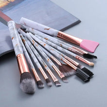 Load image into Gallery viewer, New Luxurious 12/8/5pcs Eye Lip Makeup Brushes Set Eyebrow Comb Eyelash Sponge Eyeshadow Silicone Face Mask Edge Control Brush Cosmetics
