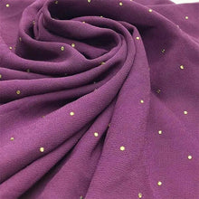 Load image into Gallery viewer, New Luxurious Gold Chiffon Head Scarf Solid Soft Long Muslim Scarves For Women Hijab Musulman Female Shawl and Wrap
