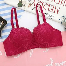 Load image into Gallery viewer, New Luxurious Lace Floral Wireless Bras For Women Front Closure Bras Plus Size Bralette Comfortable  Adjusted Push Up Bra
