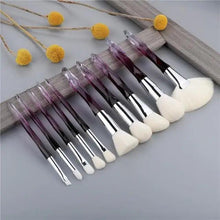 Load image into Gallery viewer, New Luxury Cosmic Color New Luxury Crystal Makeup Brushes Powder Foundation Eyeshadow Eyebrow Cosmetics for Face Fan Make Up Brush Set
