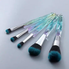 Load image into Gallery viewer, New Luxury Cosmic Color New Luxury Crystal Makeup Brushes Powder Foundation Eyeshadow Eyebrow Cosmetics for Face Fan Make Up Brush Set
