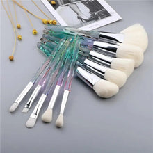 Load image into Gallery viewer, New Luxury Cosmic Color New Luxury Crystal Makeup Brushes Powder Foundation Eyeshadow Eyebrow Cosmetics for Face Fan Make Up Brush Set
