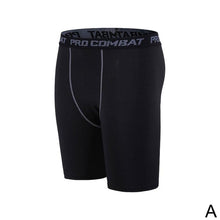 Load image into Gallery viewer, New Male Fitness Quick-Drying Tight Shorts Elastic Compression Leggings Training Pants Men Running Shorts Comfort Black Gray Mens Running Compression Pants Workout Cool Quick Dry Sports Shorts for Running Athletic Underwear
