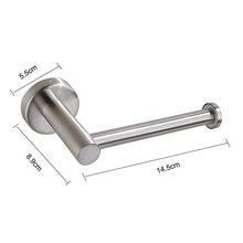 Load image into Gallery viewer, New  Matte Black Toilet Paper Holder Wall Mount Tissue Roll Hanger 304 Stainless Steel Bathroom Accessories Toilet Paper Holder Tissue Roll Holder Hanger Stainless Steel Matte Black Bathroom Lavatory Hardware Wall Mount 14.5cm
