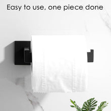 Load image into Gallery viewer, New  Matte Black Toilet Paper Holder Wall Mount Tissue Roll Hanger 304 Stainless Steel Bathroom Accessories Toilet Paper Holder Tissue Roll Holder Hanger Stainless Steel Matte Black Bathroom Lavatory Hardware Wall Mount 14.5cm
