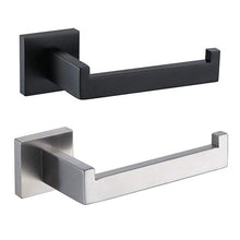Load image into Gallery viewer, New  Matte Black Toilet Paper Holder Wall Mount Tissue Roll Hanger 304 Stainless Steel Bathroom Accessories Toilet Paper Holder Tissue Roll Holder Hanger Stainless Steel Matte Black Bathroom Lavatory Hardware Wall Mount 14.5cm
