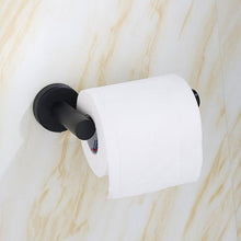 Load image into Gallery viewer, New  Matte Black Toilet Paper Holder Wall Mount Tissue Roll Hanger 304 Stainless Steel Bathroom Accessories Toilet Paper Holder Tissue Roll Holder Hanger Stainless Steel Matte Black Bathroom Lavatory Hardware Wall Mount 14.5cm
