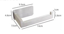 Load image into Gallery viewer, New  Matte Black Toilet Paper Holder Wall Mount Tissue Roll Hanger 304 Stainless Steel Bathroom Accessories Toilet Paper Holder Tissue Roll Holder Hanger Stainless Steel Matte Black Bathroom Lavatory Hardware Wall Mount 14.5cm
