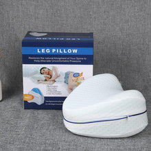 Load image into Gallery viewer, New Memory Cotton Leg Pillow Sleeping Orthopedic Sciatica Back Hip Body Joint Pain Relief Thigh Orthopedic Knee Pillow for Sciatica Relief  Back Pain  Leg Pain  Pregnancy Hip Joint Pain Leg Pad Cushion Home Memory Foam
