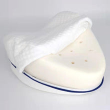 Load image into Gallery viewer, New Memory Cotton Leg Pillow Sleeping Orthopedic Sciatica Back Hip Body Joint Pain Relief Thigh Orthopedic Knee Pillow for Sciatica Relief  Back Pain  Leg Pain  Pregnancy Hip Joint Pain Leg Pad Cushion Home Memory Foam
