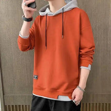 Load image into Gallery viewer, New Men Casual Sweatshirt Hoodies Male Solid Color Pullover Tops Spring Autumn Winter Pullover Floral Print Flannel Check Hoodie Autumn Jackets For Men
