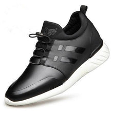 Load image into Gallery viewer, New Mens Casual Leather Lace Up Sneakers Solid Color Breathable Business Mens Fashion Leather Dress Sneakers Flexible Business Casual Non-Slip Shoes For Men
