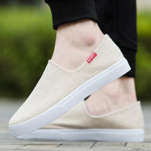 Load image into Gallery viewer, New Mens Womens Casual Flat Canvas Shoes Lightweight Elegant Shoes Men Casual Walking Sneakers Comfortable Modern White Soft Sneakers
