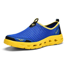 Load image into Gallery viewer, New Mesh Mens Aqua Shoes Outdoor Breathable Quick Dry Water Sneakers Light Anti-Skid Sport Footwear Comfortable Mesh Work Shoes Beach Swim Surf Shoes Water Shoes
