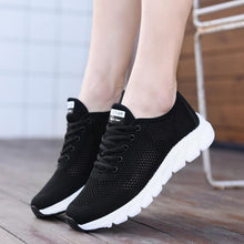 Load image into Gallery viewer, New Mesh Womens Sneakers Breathable Flat Shoes Women Lightweight Sports Non-slip Running Footwear Fashionable Breathable And Non-Slip Walking Shoes For Women
