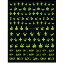 Load image into Gallery viewer, New Mixed Acrylic Stickers Manicure Decoration Weed Leaf Designs Nail Accessories Nail Art Decals Water Transfer Nail Decals Sticker For Pretty Girl Self-Adhesive Nail Decals Designer Nail Stickers for Acrylic
