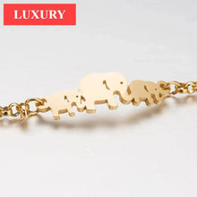 Load image into Gallery viewer, New Modern Elegant Stainless Steel Luxury Bracelet For Women Lovely Animal Butterfly Elephant Strand Bracelets Bangles Jewelry Accessories
