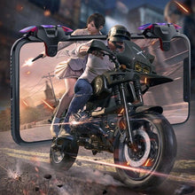 Load image into Gallery viewer, New Phone Mobile Gaming Trigger Fire Button Handle Shooter Game Joysticks Gamepad For Fire Shooting Controller Mobile Game Controllers, iOS &amp; Android Controller, Aim Trigger Fire Buttons Shooter Sensitive Joystick, Portable Controller Gamepad
