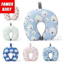 Load image into Gallery viewer, New Polar Bear And Cat U-shaped Travel Pillows For Sleeping Microbead Foam Cartoon Neck Pillow Office Airplane Soft Headrest Premium Travel Pillow Sleep with NO Neck Pain Super Soft Memory Foam Neck Pillow Easy Washing
