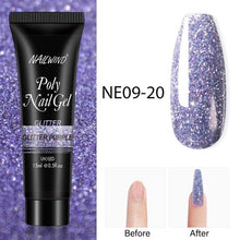 Load image into Gallery viewer, New Poly Nail Polish Gel Extension Glitter Gel Nails Manicure Design UV Reflective Diamond Shine
