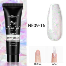 Load image into Gallery viewer, New Poly Nail Polish Gel Extension Glitter Gel Nails Manicure Design UV Reflective Diamond Shine

