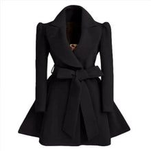 Load image into Gallery viewer, New Popular Women's Woolen Windbreaker Overcoat Jacket Coats Red XL Autumn And Winter Long Windbreaker Overcoat Fashionable Coat Jacket
