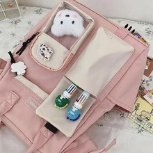 Load image into Gallery viewer, New Purple Waterproof Candy Colors Backpack For Women And Girls Fancy High School Bags for Teenage Girl Cute Travel Bag
