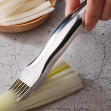 Load image into Gallery viewer, New Sharp Knife Onion Garlic Vegetable Cutter Cut Onions Garlic Tomato Device Shredders Slicers Cooking Tools Kitchen Accessories
