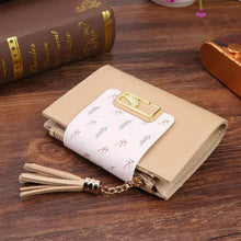 Load image into Gallery viewer, New Short PU Leather Clutch Bags Card Holder Wallet And  Small Coin Purse for Women And Girls
