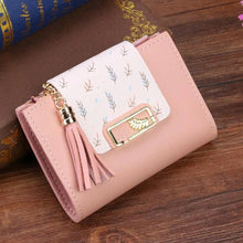 Load image into Gallery viewer, New Short PU Leather Clutch Bags Card Holder Wallet And  Small Coin Purse for Women And Girls
