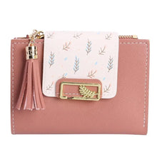 Load image into Gallery viewer, New Short PU Leather Clutch Bags Card Holder Wallet And  Small Coin Purse for Women And Girls
