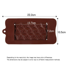 Load image into Gallery viewer, New Silicone Chocolate Mold Triangular Baking Tools Non-Stick Silicone Cake Mould Jelly Candy 3D Molds Kitchen Accessories Break Apart Chocolate Molds Silicone Deep Candy Bar Molds Silicone Shapes

