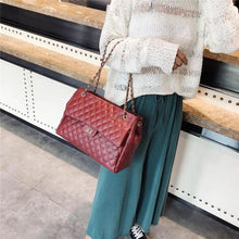 Load image into Gallery viewer, Women Pu Leather Shoulder Bag Fashionable Designer Luxury Female Large Capacity Crossbody Bag
