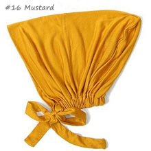 Load image into Gallery viewer, New Soft Modal Muslim Turban Hat Inner Head Wrap Bonnet Under Scarf Hijab Lightweight Caps Elegant Islamic Under Scarf Bonnet Hat Headwrap For Female
