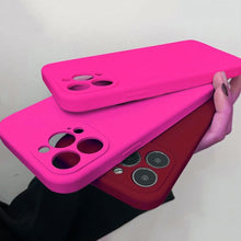 Load image into Gallery viewer, New Soft Silicone Square Phone Case For iPhone 14 13 Pro Max  Back Cover Full Body Protection Cover 13 Pro Shockproof Protective Case
