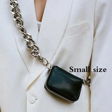 Load image into Gallery viewer, New Sparkling Thick Metal Chain Shoulder Bag Bike Wallet, Mini Bag, Coin Purse. Fashionable Women Pack Leather Crossbody Bags
